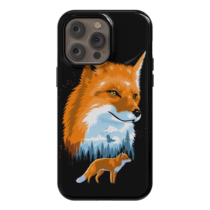 iPhone 14 Pro max StrongFit Fox in forest by Alberto