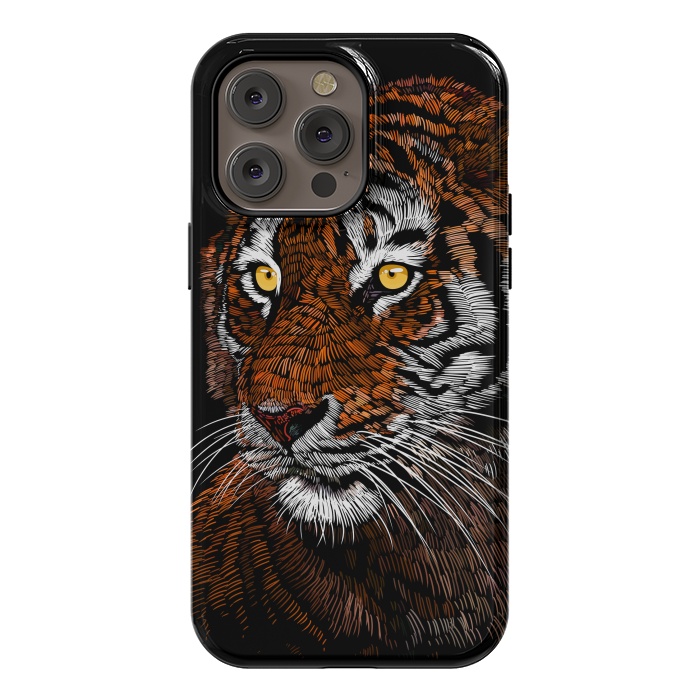 iPhone 14 Pro max StrongFit Realistic Tiger by Alberto