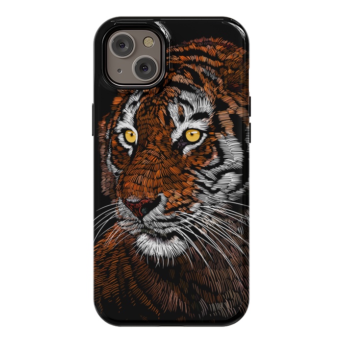 iPhone 14 Plus StrongFit Realistic Tiger by Alberto