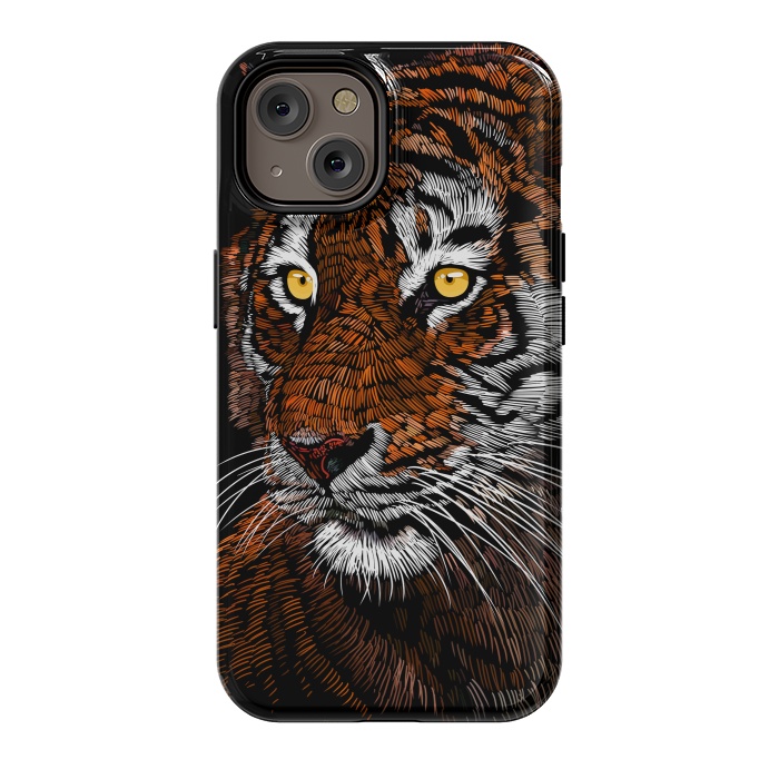 iPhone 14 StrongFit Realistic Tiger by Alberto