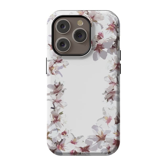iPhone 14 Pro StrongFit Sweet cherry blossom flowers by Julia Grifol