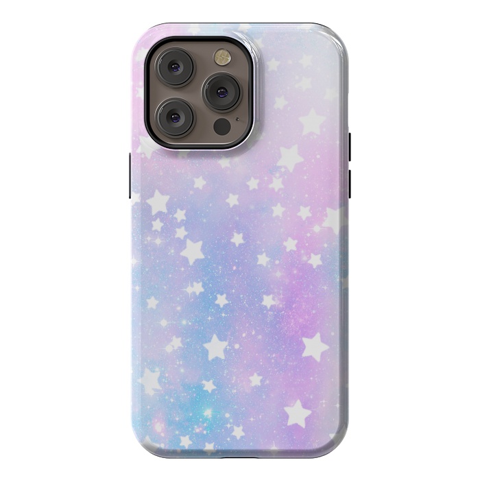 iPhone 14 Pro max StrongFit Rainbow galaxy and stars by Oana 