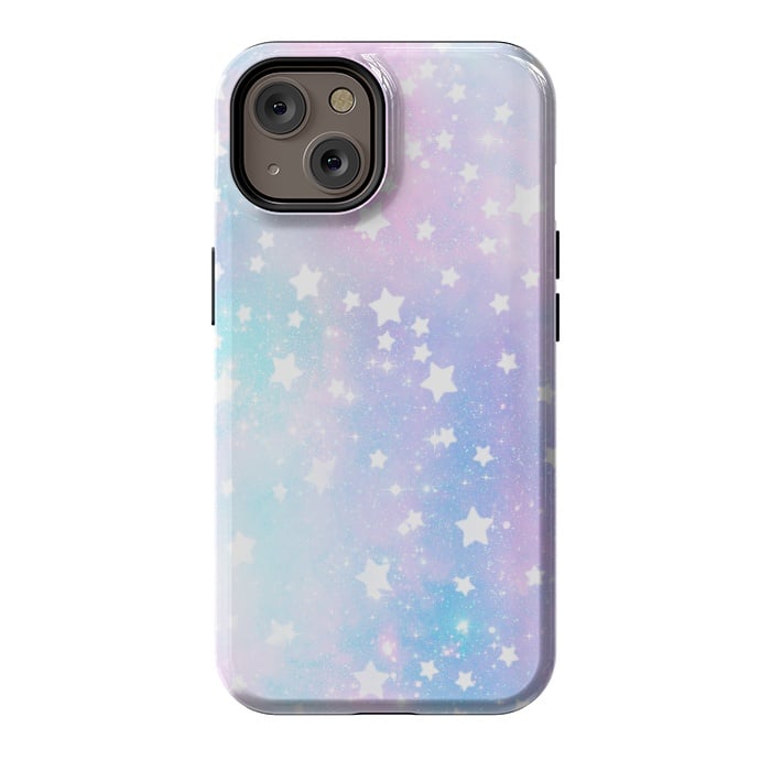 iPhone 14 StrongFit Rainbow galaxy and stars by Oana 