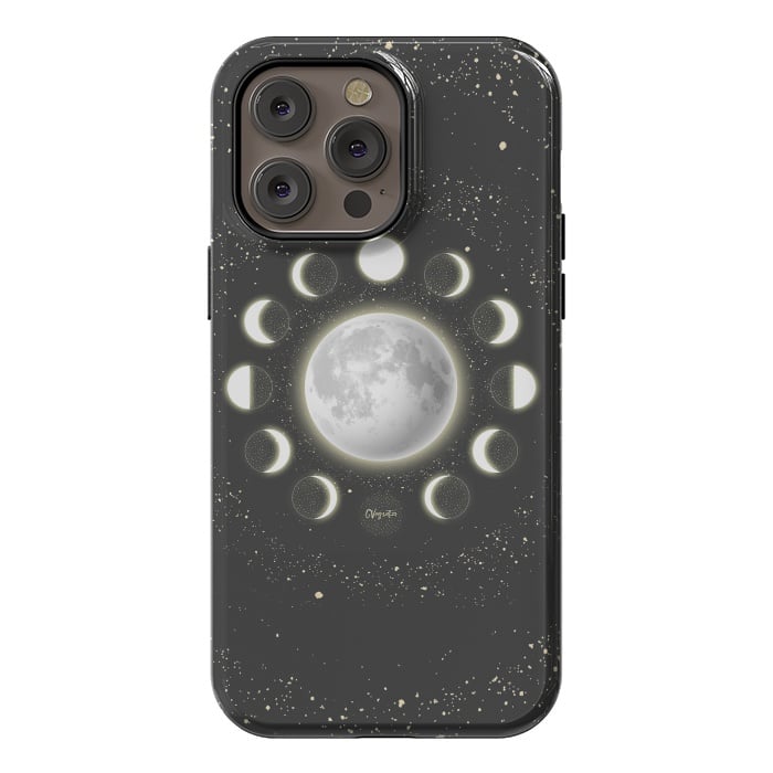 iPhone 14 Pro max StrongFit Telescope Dreamy Shine-Phases of the Moon by ''CVogiatzi.