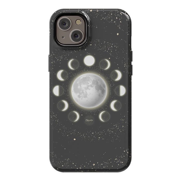 iPhone 14 Plus StrongFit Telescope Dreamy Shine-Phases of the Moon by ''CVogiatzi.