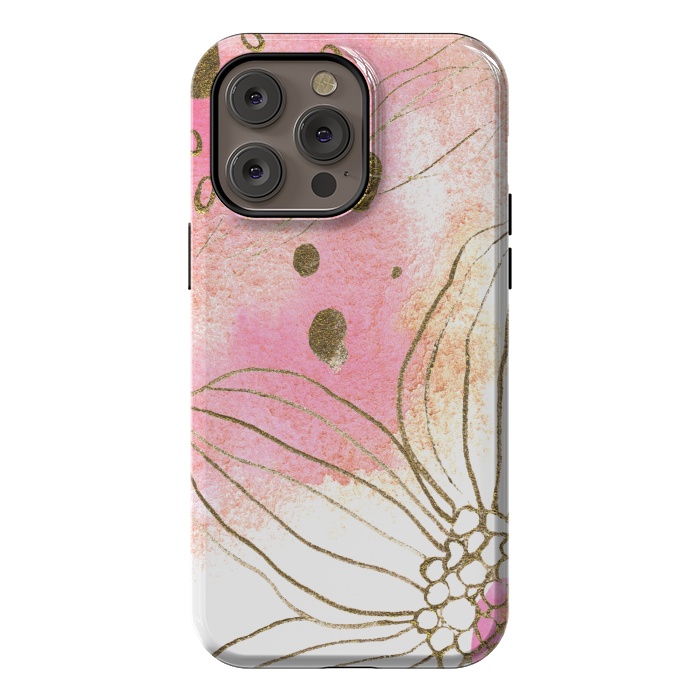 iPhone 14 Pro max StrongFit Pink Dreams by Lena Terzi by Elena Terzi