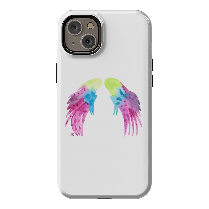 iPhone 14 Plus StrongFit Angel wings watercolor  by ArtKingdom7