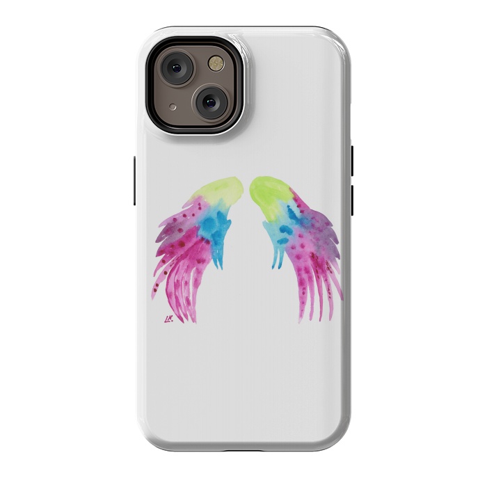 iPhone 14 StrongFit Angel wings watercolor  by ArtKingdom7