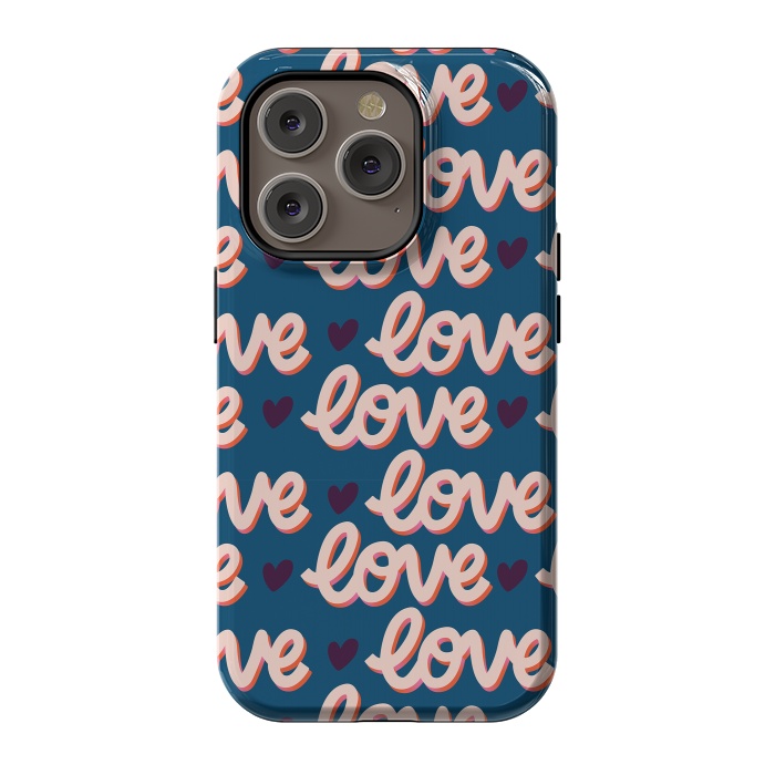 iPhone 14 Pro StrongFit Valentine pattern 11 by Jelena Obradovic