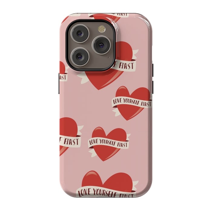 iPhone 14 Pro StrongFit Valentine pattern 13 by Jelena Obradovic