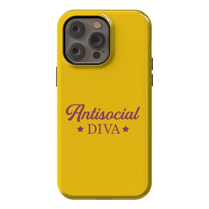 iPhone 14 Pro max StrongFit Antisocial diva by Dhruv Narelia