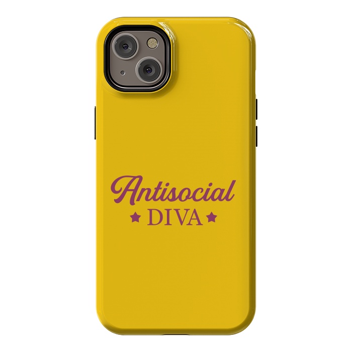 iPhone 14 Plus StrongFit Antisocial diva by Dhruv Narelia