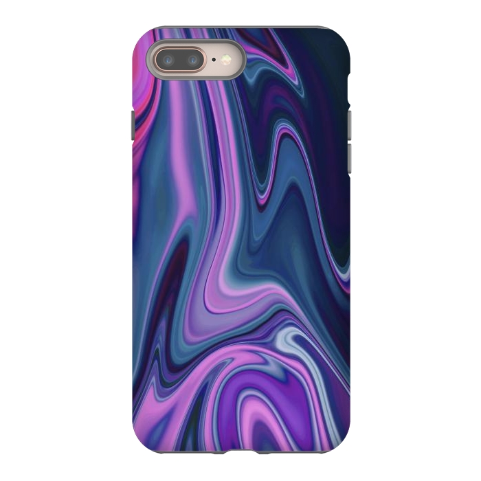 iPhone 7 plus StrongFit Liquid Purple Pink and Blue Colors by ArtsCase