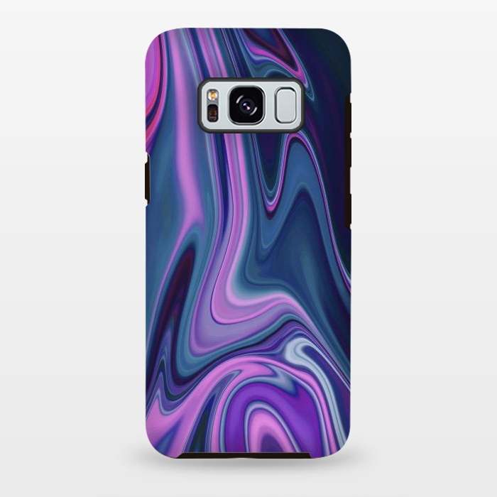 Galaxy S8 plus StrongFit Liquid Purple Pink and Blue Colors by ArtsCase