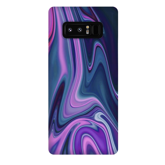 Galaxy Note 8 StrongFit Liquid Purple Pink and Blue Colors by ArtsCase