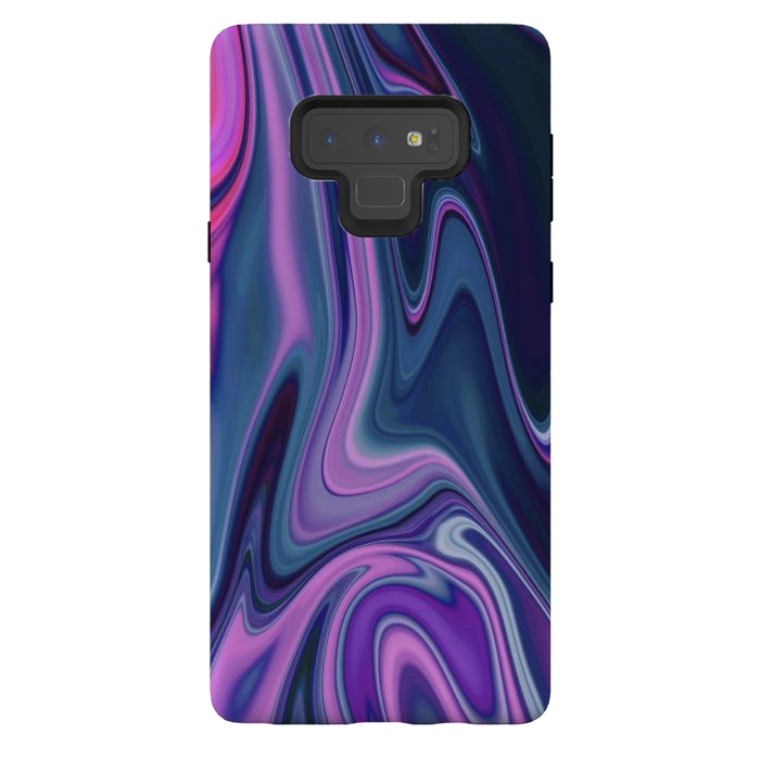 Galaxy Note 9 StrongFit Liquid Purple Pink and Blue Colors by ArtsCase