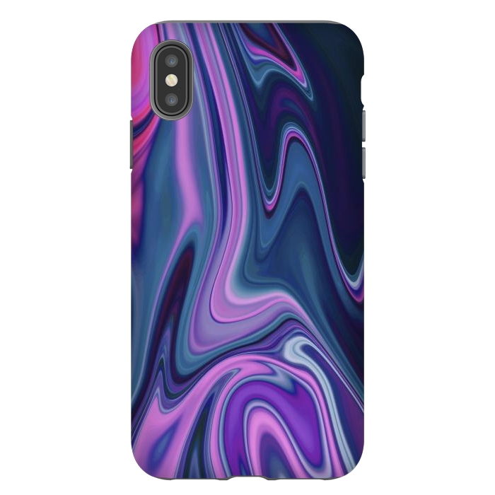 iPhone Xs Max StrongFit Liquid Purple Pink and Blue Colors by ArtsCase