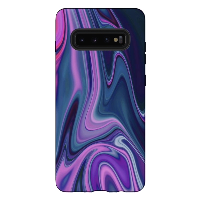 Galaxy S10 plus StrongFit Liquid Purple Pink and Blue Colors by ArtsCase