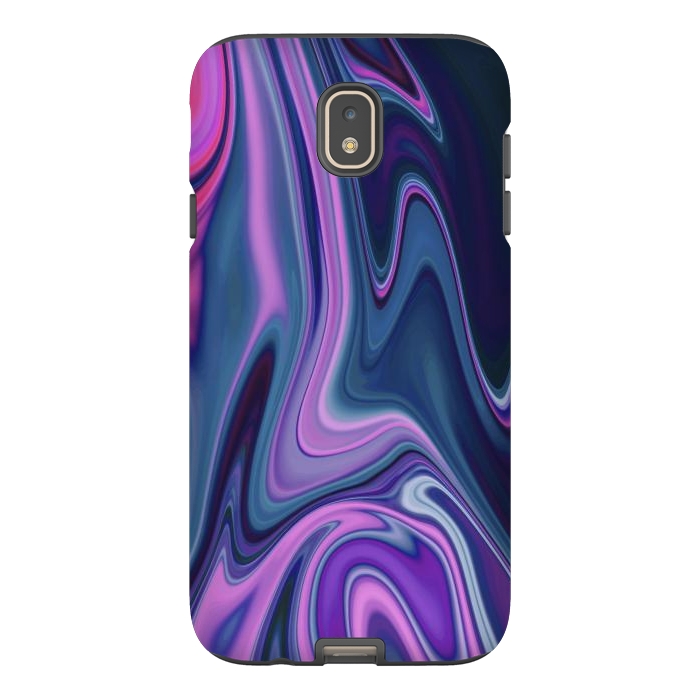Galaxy J7 StrongFit Liquid Purple Pink and Blue Colors by ArtsCase