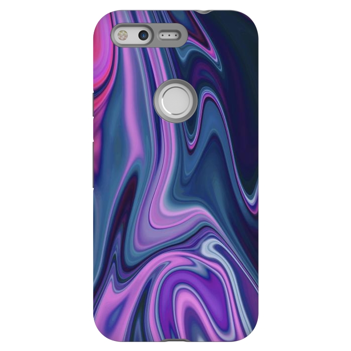 Pixel StrongFit Liquid Purple Pink and Blue Colors by ArtsCase