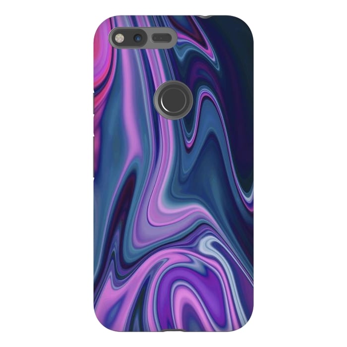 Pixel XL StrongFit Liquid Purple Pink and Blue Colors by ArtsCase