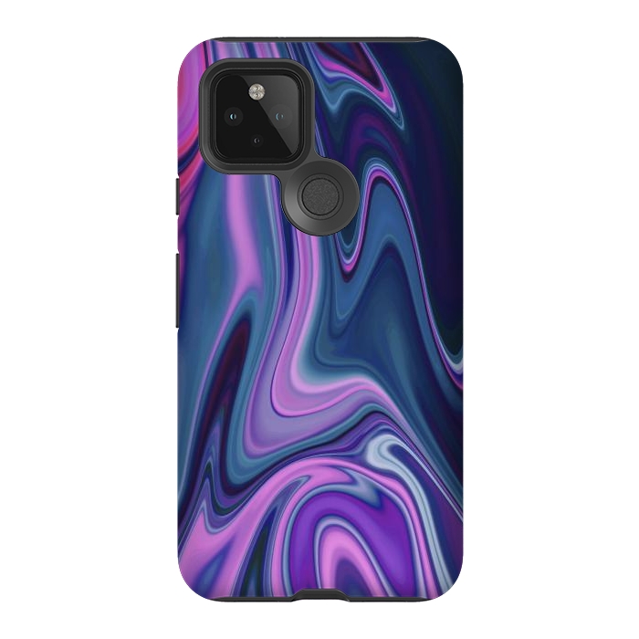 Pixel 5 StrongFit Liquid Purple Pink and Blue Colors by ArtsCase