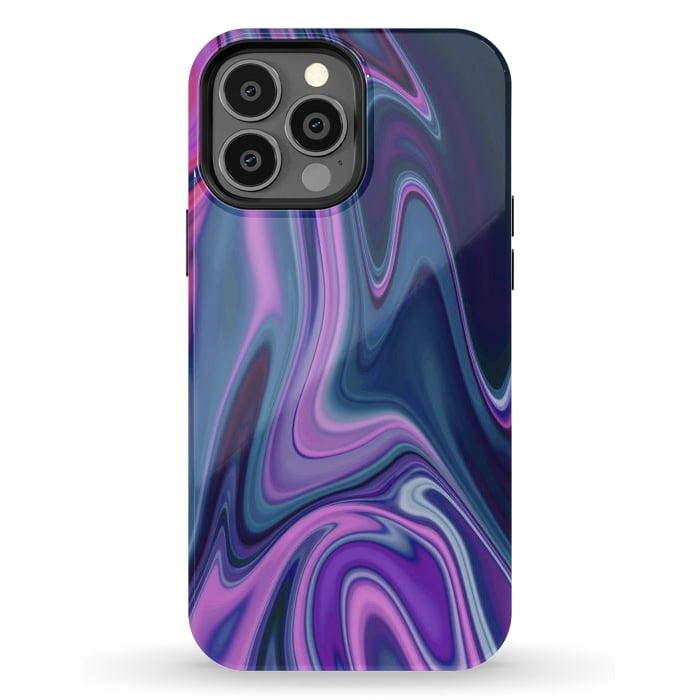 iPhone 13 Pro Max StrongFit Liquid Purple Pink and Blue Colors by ArtsCase