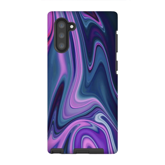 Galaxy Note 10 StrongFit Liquid Purple Pink and Blue Colors by ArtsCase