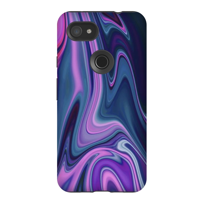 Pixel 3AXL StrongFit Liquid Purple Pink and Blue Colors by ArtsCase