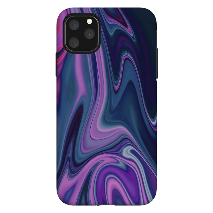 iPhone 11 Pro Max StrongFit Liquid Purple Pink and Blue Colors by ArtsCase