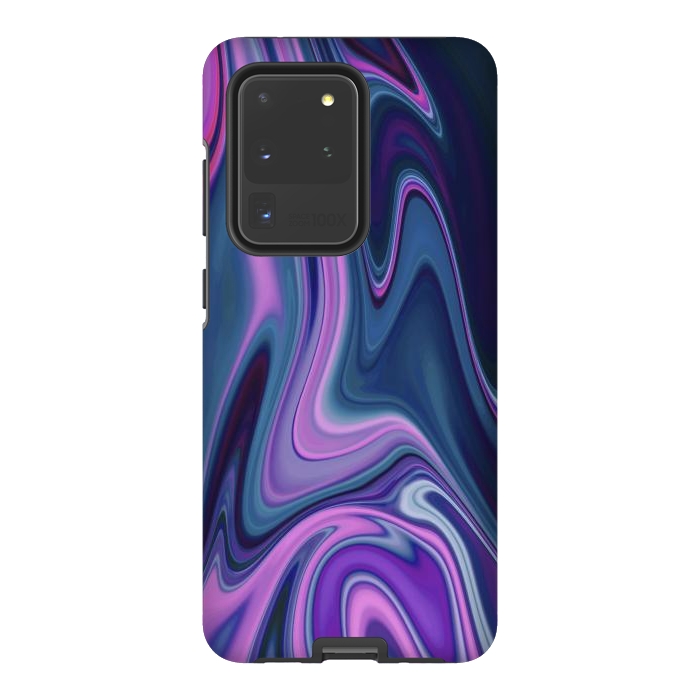 Galaxy S20 Ultra StrongFit Liquid Purple Pink and Blue Colors by ArtsCase