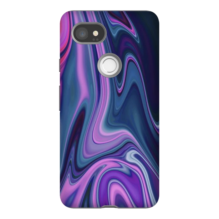 Pixel 2XL StrongFit Liquid Purple Pink and Blue Colors by ArtsCase