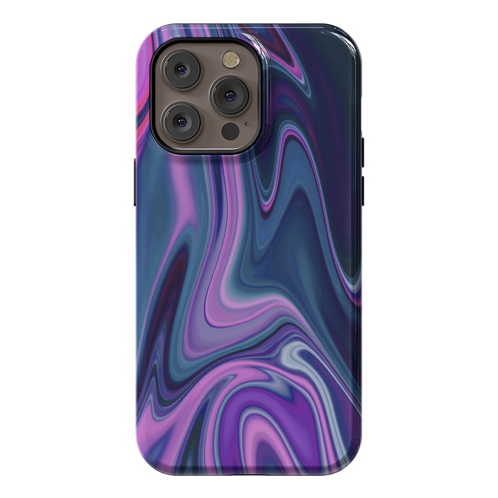 iPhone 14 Pro max StrongFit Liquid Purple Pink and Blue Colors by ArtsCase