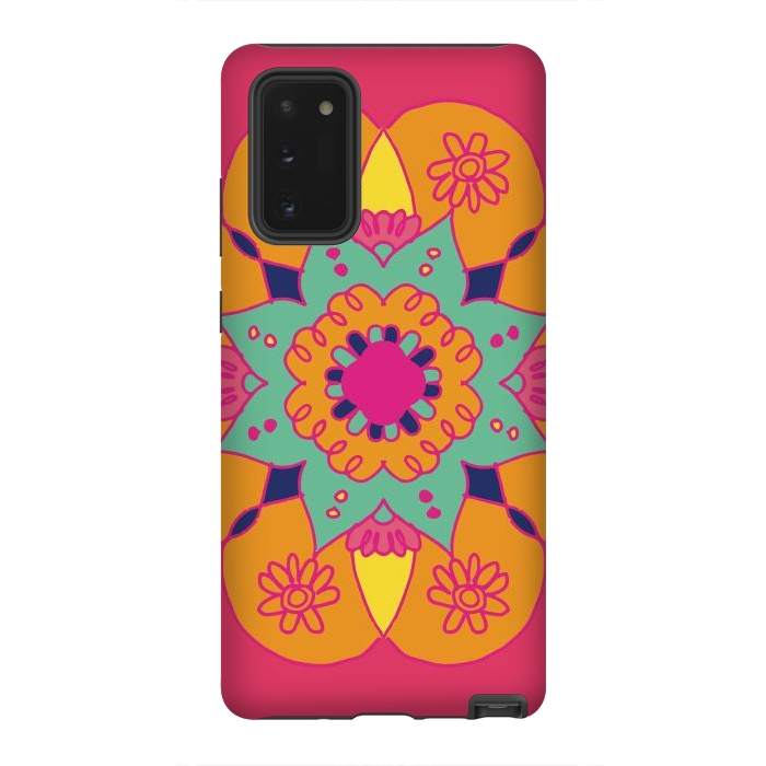 Galaxy Note 20 StrongFit Pink Mandala  by ArtsCase