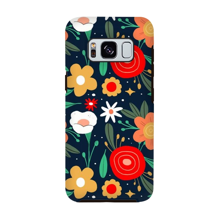 Galaxy S8 StrongFit WildFlowers by ArtsCase