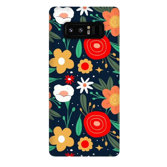 Galaxy Note 8 StrongFit WildFlowers by ArtsCase