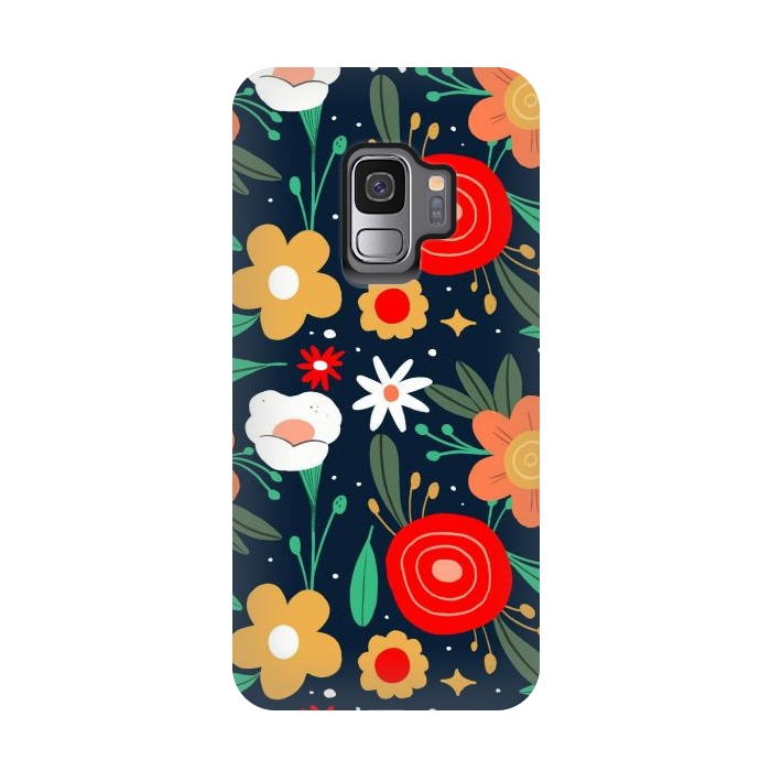 Galaxy S9 StrongFit WildFlowers by ArtsCase