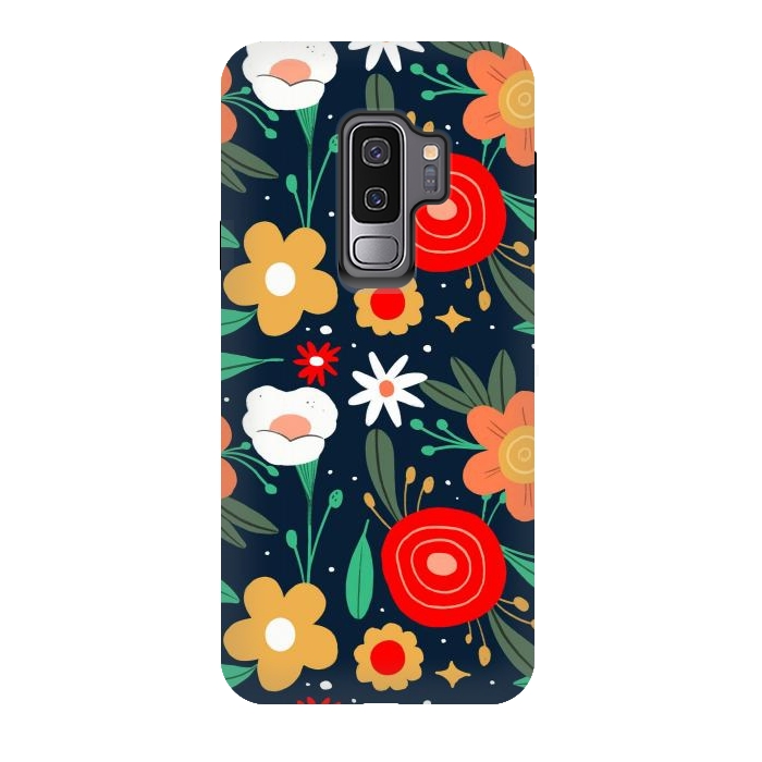 Galaxy S9 plus StrongFit WildFlowers by ArtsCase