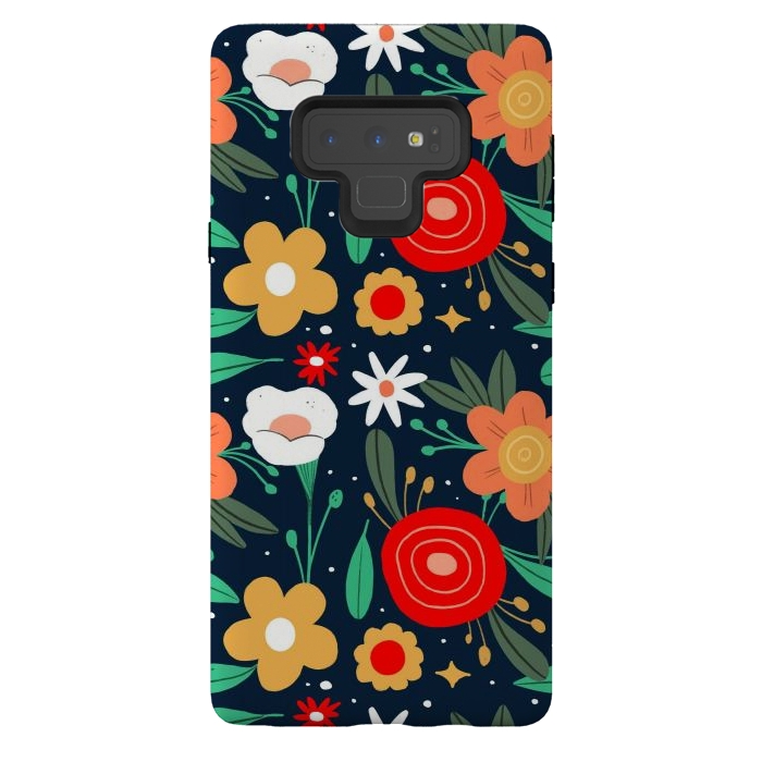 Galaxy Note 9 StrongFit WildFlowers by ArtsCase