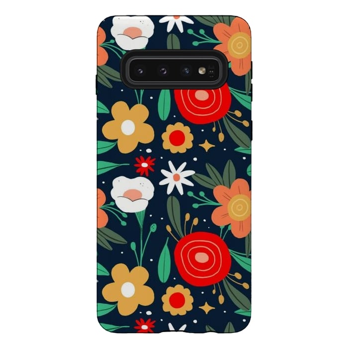 Galaxy S10 StrongFit WildFlowers by ArtsCase