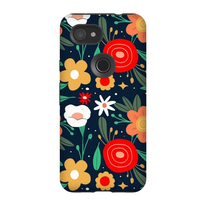 Pixel 3A StrongFit WildFlowers by ArtsCase