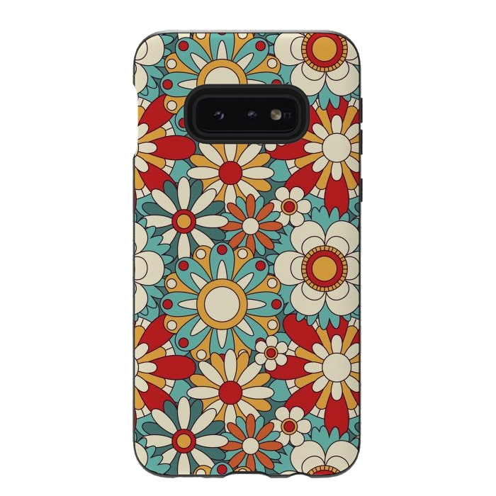 Galaxy S10e StrongFit Spring Flowers  by ArtsCase