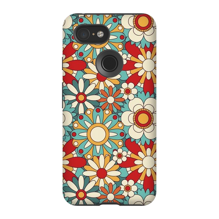 Pixel 3 StrongFit Spring Flowers  by ArtsCase