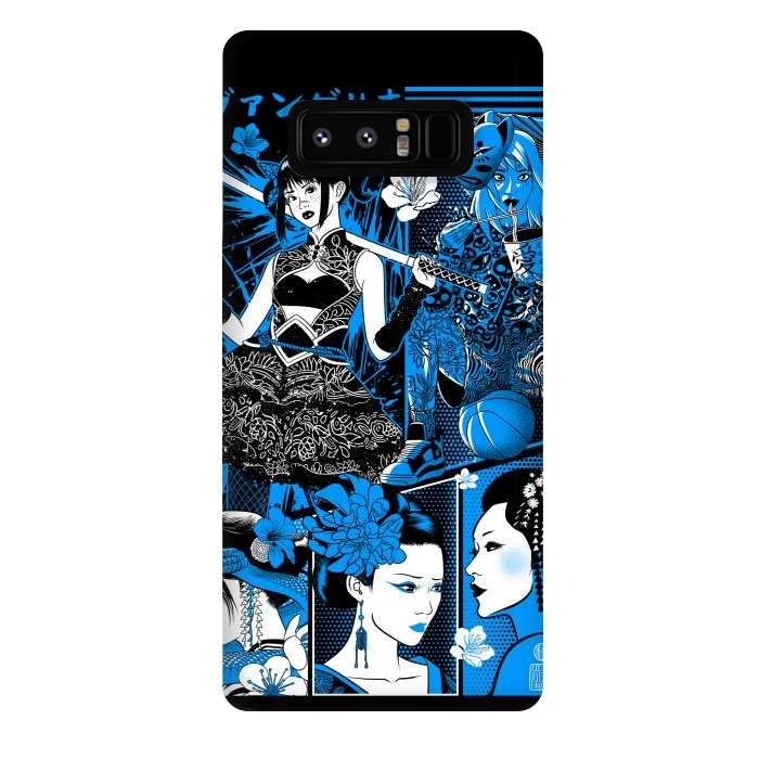 Galaxy Note 8 StrongFit Geisha warriors by Alberto