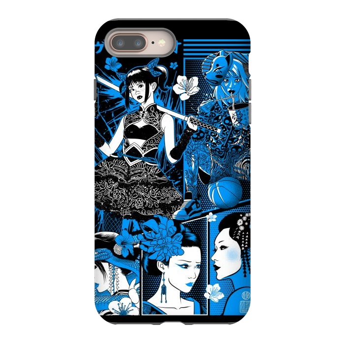 iPhone 8 plus StrongFit Geisha warriors by Alberto