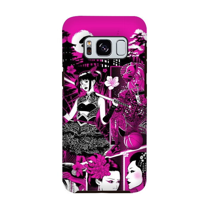 Galaxy S8 StrongFit pink geisha  by Alberto