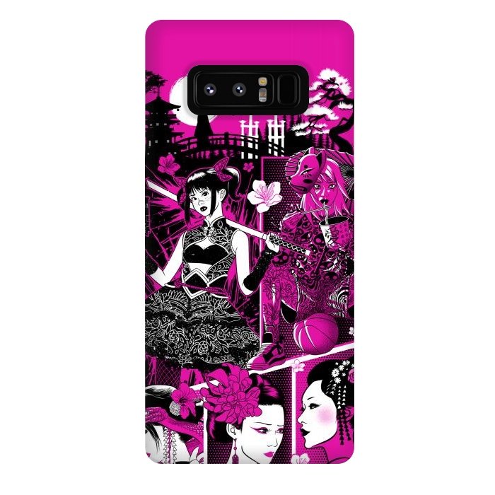 Galaxy Note 8 StrongFit pink geisha  by Alberto