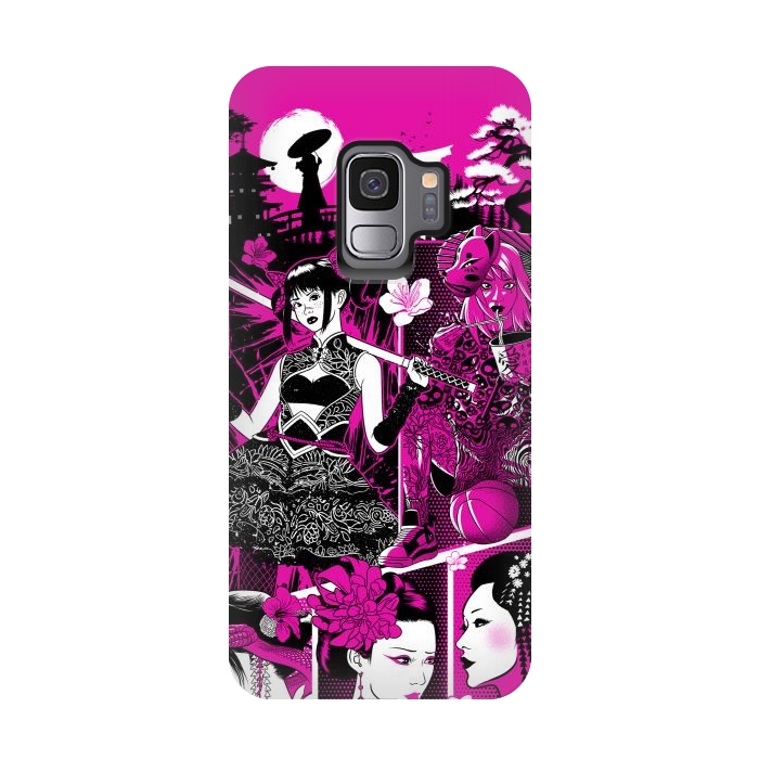 Galaxy S9 StrongFit pink geisha  by Alberto