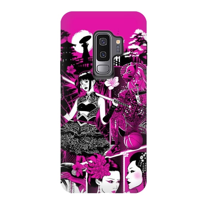 Galaxy S9 plus StrongFit pink geisha  by Alberto
