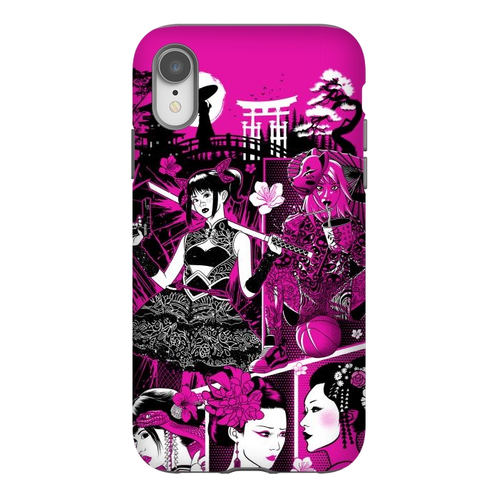 iPhone Xr StrongFit pink geisha  by Alberto
